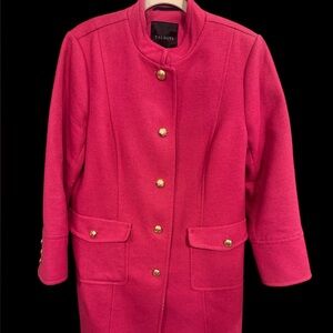 Talbots heavy pink jacket coat part wool size 14